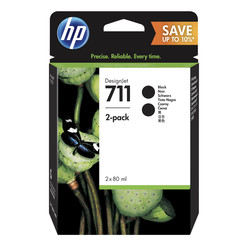 Hp 711-P2V31A Black Original Cartridge 2Li Paket - HP