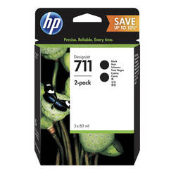 Hp 711-P2V31A Black Original Cartridge 2Li Paket - 1