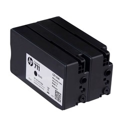 Hp 711-P2V31A Black Original Cartridge 2Li Paket - 2