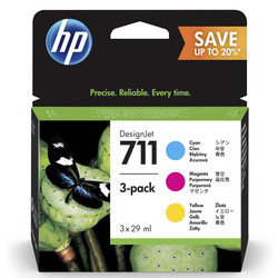 HP - Hp 711-P2V32A Orjinal Kartuş Renkli Avantaj Paketi