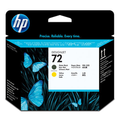 HP - Hp 72-C9384A Orjinal Sarı Ve Mat Siyah Baskı Kafası