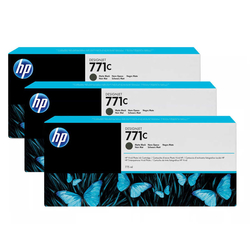 HP - Hp 771c-B6Y31A Mat Siyah Orjinal Kartuş 3Lü Paket