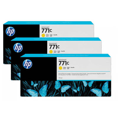 Hp 771c-B6Y34A Yellow Original Cartridge 3Lü Paket - 1