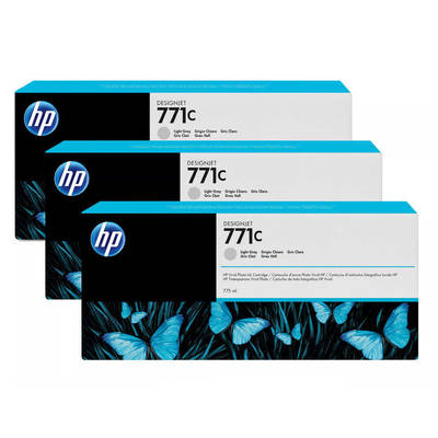 Hp 771c-B6Y38A Açık Gri Original Cartridge 3Lü Paket - 1