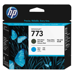 HP - Hp 773c-C1Q20A Orjinal Mat Siyah ve Mavi Baskı Kafası