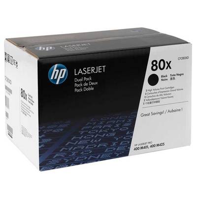 Hp 80X-CF280XD Orjinal Toner Yüksek Kapasite İkili Paket