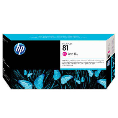 Hp 81-C4952A Orjinal Kırmızı Baskı Kafası ve Kafa Temizleyici