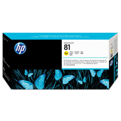 HP - Hp 81-C4953A Orjinal Sarı Baskı Kafası ve Kafa Temizleyici