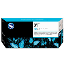 HP - Hp 81-C4954A Orjinal Açık Mavi Baskı Kafası ve Kafa Temizleyici