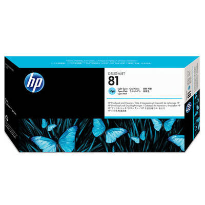 Hp 81-C4954A Orjinal Açık Mavi Baskı Kafası ve Kafa Temizleyici