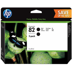 Hp 82-P2V34A Black Original Cartridge 2Li Paket - HP
