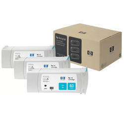 HP - Hp 83-C5073A Mavi Orjinal Kartuş 3Lü Paket