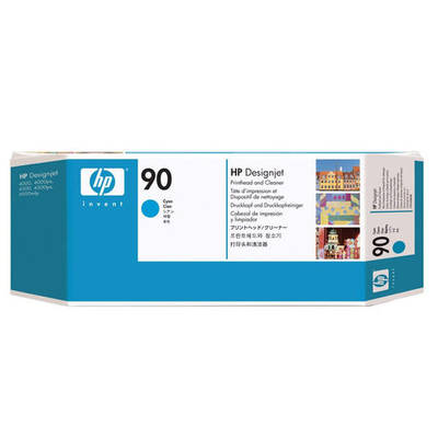 Hp 90-C5055A Original Cyan Baskı Kafası ve Kafa Temizleyici - 1