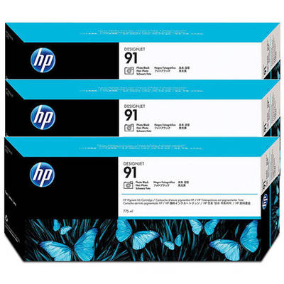 Hp 91-C9481A Foto Black Original Cartridge 3Lü Paket - 1