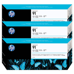 HP - Hp 91-C9482A Açık Gri Orjinal Kartuş 3Lü Paket