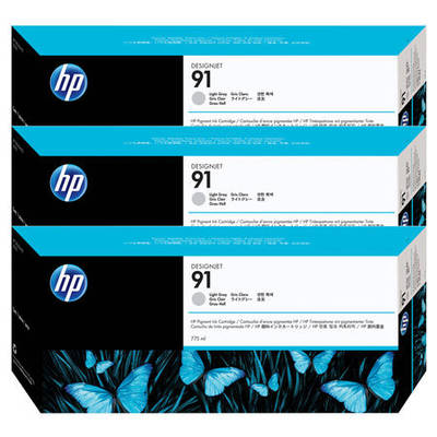 Hp 91-C9482A Açık Gri Orjinal Kartuş 3Lü Paket