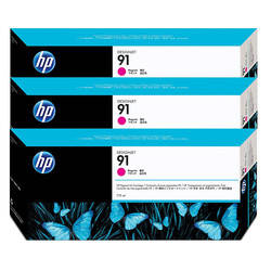 Hp 91-C9484A Kırmızı Orjinal Kartuş 3Lü Paket