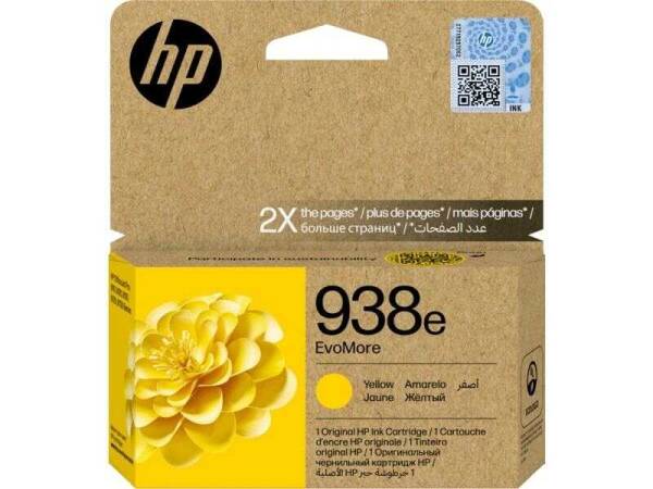 Hp 938e-4S6Y1PE Yellow Original Cartridge - 1