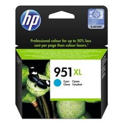 Hp 951XL-CN046AE Mavi Orjinal Kartuş Yüksek Kapasiteli - Thumbnail