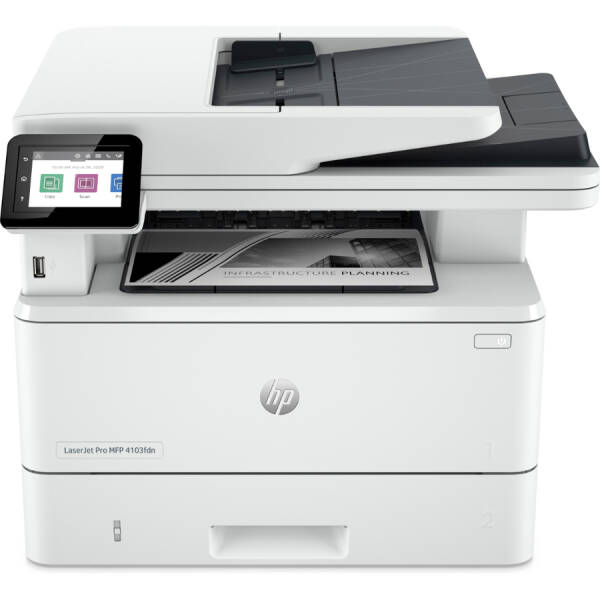 HP LaserJet Pro 4103FDN Tarayıcı + Fotokopi Mono Çok Fonksiyonlu Lazer Yazıcı - 1