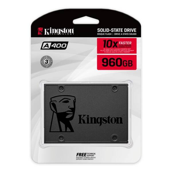 Kingston A400 960GB 2.5'' SATA SSD - 3