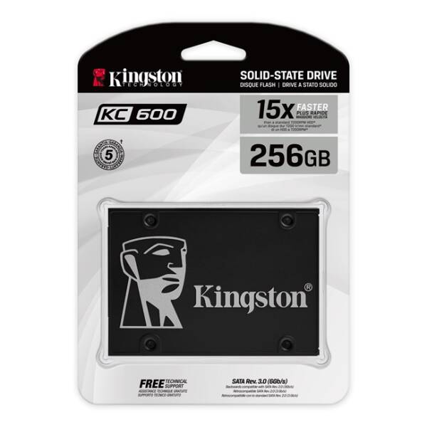 Kingston KC600 256GB 2.5'' SATA SSD - 3