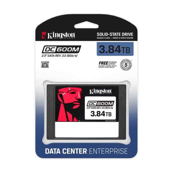 Kingston SEDC600M Enterprise 3.84TB 2.5'' SATA SSD - 2