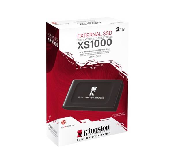 Kingston XS1000 2TB Taşınabilir SSD USB 3.2 Gen 2 - 3