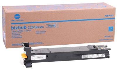 Konica Minolta TN-318 Cyan Original Photocopy Toner - 1