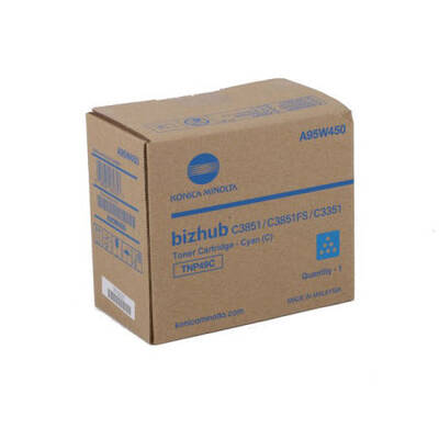 Konica Minolta TNP-49 Cyan Original Photocopy Toner - 1