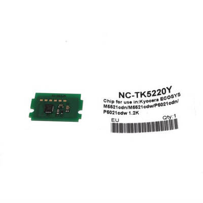Kyocera TK-5220/1T02R9ANL1 Yellow Toner Chip - 1