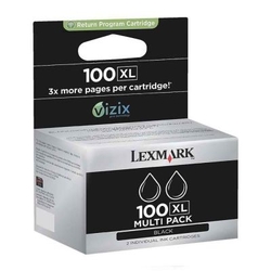 LEXMARK - Lexmark 100XL-14N0848 Siyah Orjinal Kartuş Yüksek Kapasiteli 2li