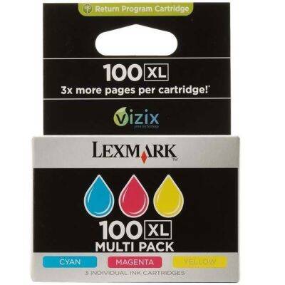 Lexmark 100XL-14N0850E Renkli Orjinal Kartuş Avantaj Paketi