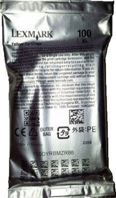 Lexmark 100XL-14N1069E Cyan Original Spot Kutusuz Kartuş - 1