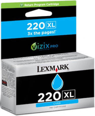 Lexmark 220XL-14L0175A Mavi Orjinal Kartuş Yüksek Kapasiteli