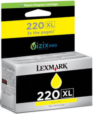 Lexmark 220XL-14L0177A Sarı Orjinal Kartuş Yüksek Kapasiteli