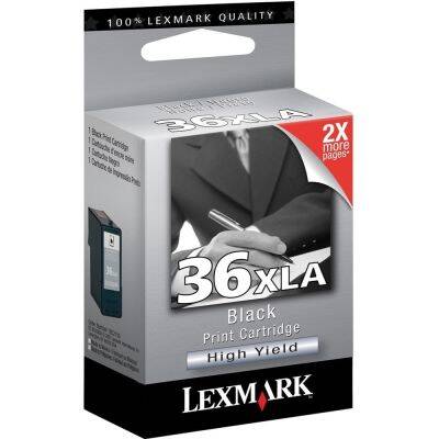 Lexmark 36XLA-18C2190E Siyah Orjinal Kartuş Yüksek Kapasiteli
