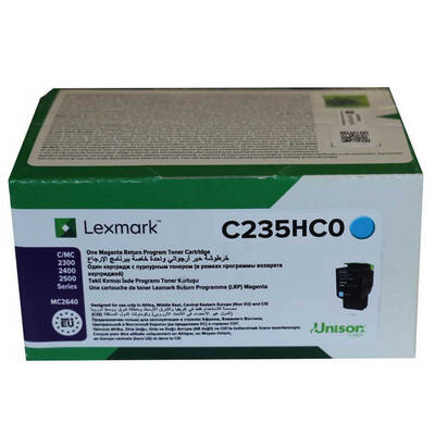 Lexmark C2425-C235HC0 Mavi Orjinal Toner Yüksek Kapasiteli