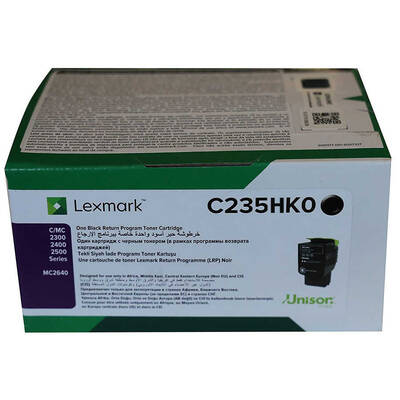 Lexmark C2425-C235HK0 Siyah Orjinal Toner Yüksek Kapasiteli