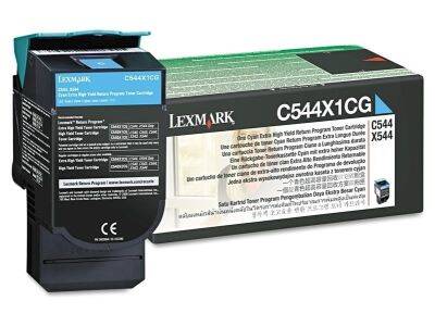 Lexmark C544-C544X1CG Cyan Original Toner Extra High-Power - 1