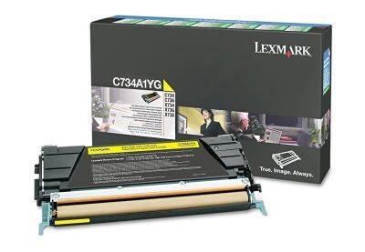 Lexmark C734-C734A1YG Sarı Orjinal Toner