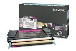 LEXMARK - Lexmark C736-C736H1MG Kırmızı Orjinal Toner Yüksek Kapasiteli