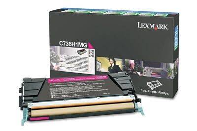 Lexmark C736-C736H1MG Kırmızı Orjinal Toner Yüksek Kapasiteli