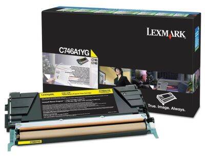 Lexmark C746-C746A1YG Sarı Orjinal Toner