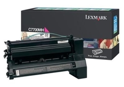 LEXMARK - Lexmark C770-C7700MH Kırmızı Orjinal Toner Yüksek Kapasiteli