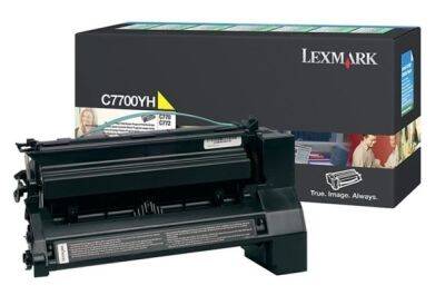 Lexmark C770-C7700YH Sarı Orjinal Toner Yüksek Kapasiteli