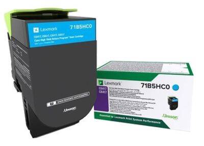 Lexmark CS417-71B5HC0 Cyan Original Toner High-Power - 1