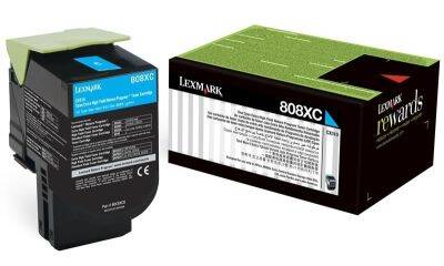 Lexmark CX510-80C8XC0 Mavi Orjinal Toner Extra Yüksek Kapasiteli