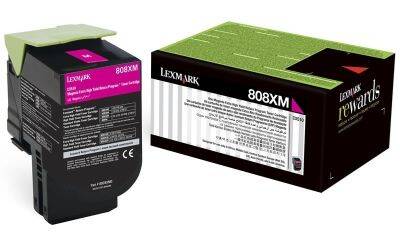 Lexmark CX510-80C8XM0 Kırmızı Orjinal Toner Extra Yüksek Kapasiteli