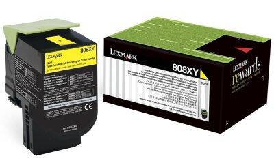 Lexmark CX510-80C8XY0 Sarı Orjinal Toner Extra Yüksek Kapasiteli